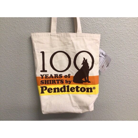 Pendleton Canvas Tote Bag NWT 100 Years Of Shirts - Picture 4 of 10